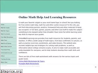 www.onlinemathlearning.com